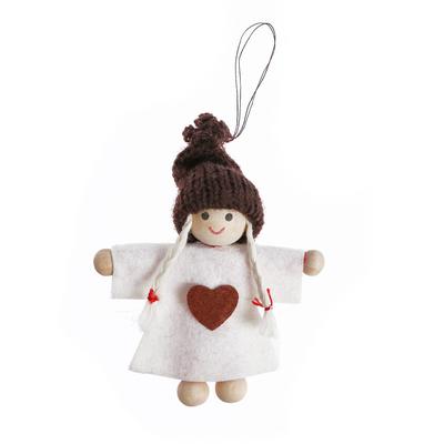 Елочная игрушка «Девочка с косичками», МИКС