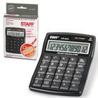 Калькулятор настольный 12-разрядный STAFF STF-3012, двойное питание, компьютерные клавиши, 141х107 мм - Фото 1