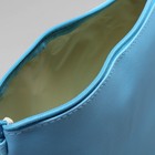Сумка женская, отдел на молнии, регулируемый ремень, цвет голубой - Фото 5
