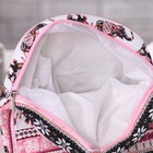 Рюкзак детский "Слоны", отдел на молнии, цвет чёрный/розовый - Фото 3