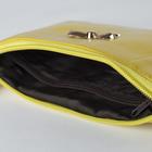 Клатч женский, 1 отдел с перегородкой на молнии, наружный карман, с ручкой, длинный ремень, цвет жёлтый - Фото 3