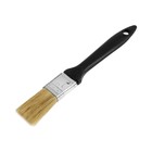 Кисть плоская ЛОМ, натуральная щетина, пластиковая рукоятка, 1", 25 мм - Фото 3