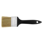 Кисть плоская ЛОМ, натуральная щетина, пластиковая рукоятка, 2", 50 мм - Фото 4