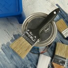 Кисть плоская ЛОМ, натуральная щетина, пластиковая рукоятка, 2", 50 мм - Фото 6