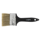 Кисть плоская ЛОМ, натуральная щетина, пластиковая рукоятка, 2.5", 63 мм - Фото 4
