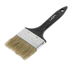 Кисть плоская ЛОМ, натуральная щетина, пластиковая рукоятка, 3", 75 мм - Фото 3