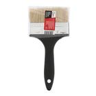 Кисть плоская ЛОМ, натуральная щетина, пластиковая рукоятка, 4", 100 мм - Фото 5
