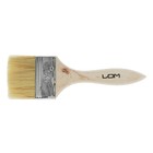 Кисть плоская ЛОМ, натуральная щетина, деревянная рукоятка, 2.5", 63 мм - Фото 4