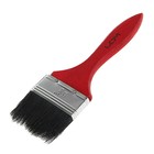 Кисть плоская ЛОМ, смешанная щетина, деревянная рукоятка, 2.5", 63 мм - Фото 3