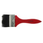 Кисть плоская ЛОМ, смешанная щетина, деревянная рукоятка, 2.5", 63 мм - Фото 4