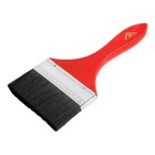 Кисть плоская ЛОМ, смешанная щетина, деревянная рукоятка, 4", 100 мм - Фото 3