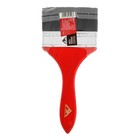 Кисть плоская ЛОМ, смешанная щетина, деревянная рукоятка, 4", 100 мм - Фото 5