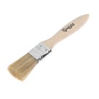 Кисть плоская ТУНДРА, смешанная щетина, деревянная рукоятка, 1", 25 мм - Фото 3