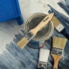 Кисть плоская ТУНДРА, смешанная щетина, деревянная рукоятка, 1", 25 мм - Фото 6