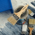 Кисть плоская ТУНДРА, смешанная щетина, деревянная рукоятка, 2.5", 63 мм - Фото 6