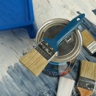 Кисть плоская ТУНДРА, смешанная щетина, пластиковая рукоятка, 2", 50 мм - Фото 6