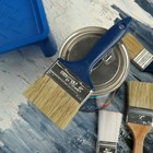 Кисть плоская ТУНДРА, смешанная щетина, пластиковая рукоятка, 3", 75 мм - Фото 6