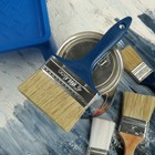 Кисть плоская ТУНДРА, смешанная щетина, пластиковая рукоятка, 4", 100 мм - Фото 6