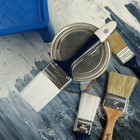 Кисть плоская ТУНДРА, искусственная щетина, пластиковая рукоятка, 2", 50 мм - Фото 6