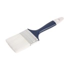 Кисть плоская ТУНДРА, искусственная щетина, пластиковая рукоятка, 2.5", 63 мм - Фото 3