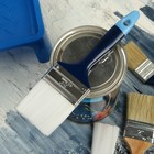 Кисть плоская ТУНДРА, искусственная щетина, пластиковая рукоятка, 2.5", 63 мм - Фото 6