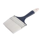 Кисть плоская ТУНДРА, искусственная щетина, пластиковая рукоятка, 4", 100 мм - Фото 3