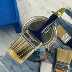 Кисть плоская ТУНДРА, искусственная щетина, пластиковая рукоятка, 2.5", 63 мм - Фото 6