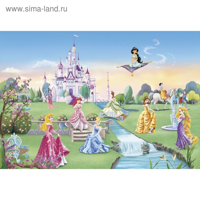 Фотообои Komar 8-414 Disney Принцессы 3,68x2,54 м (состоит из 8 частей) - Фото 1