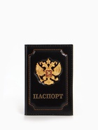 Обложка для паспорта, с гербом, чёрная - Фото 2