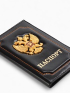 Обложка для паспорта, с гербом, чёрная - Фото 3