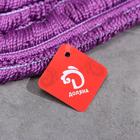 Швабра для мытья пола плоская Доляна, насадка микрофибра 40×15 см, металлическая ручка 125 см, цвет сиреневый - фото 24594048