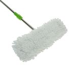 Швабра для мытья пола плоская Доляна, насадка из микрофибры 40×11 см, телескопическая стальная ручка 75-120 см, цвет МИКС - Фото 2
