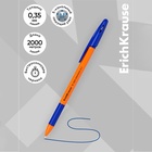 Набор ручек шариковых 3 штуки ErichKrause R-301 Orange Stick & Grip, узел 0.7 мм, чернила синие, резиновый упор, длина линии письма 1000 метров, европодвес 2288892 - фото 1813022