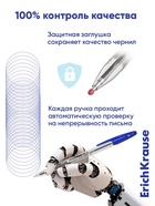 Ручка шариковая ErichKrause. R-301 Classic Stick, синий стержень, узел 1 мм - Фото 5