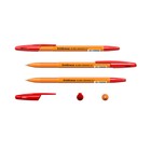 Ручка шариковая ErichKrause R-301 Orange Stick, узел 0.7 мм, чернила красные, длина линии письма 2000 метров, штрихкод на ручке - Фото 2