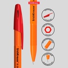 Ручка шариковая ErichKrause R-301 Orange Stick, узел 0.7 мм, чернила красные, длина линии письма 2000 метров, штрихкод на ручке 2288909 - фото 13357792