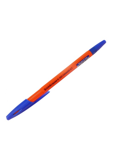 Ручка шариковая ErichKrause R=301 Orange Stick, узел 0.7 мм, синяя