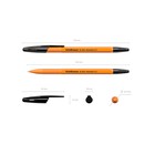 Ручка шариковая Erich Krause R-301 Orange Stick, узел 0.7 мм, чернила чёрные, длина линии письма 2000 метров, штрихкод на ручке - Фото 2