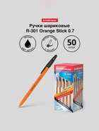 Ручка шариковая ErichKrause R=301 Orange Stick, узел 0.7 мм, чёрная - Фото 14
