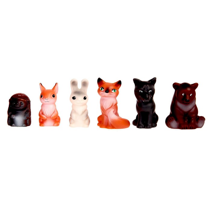 Набор резиновых игрушек «Животные леса» - фото 1905401858