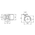 Колесо мебельное, d=50 мм, на площадке, без тормоза - Фото 2