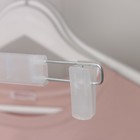 Вешалка для брюк и юбок с зажимами, 29×13 см, цвет прозрачный - Фото 3