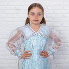 Детский карнавальный костюм «Снежная королева», парча, размер 28, рост 110 см - Фото 2