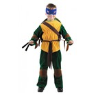 Детский карнавальный костюм «Черепашка-ниндзя», бархат, размер 34, рост 128 см - Фото 1