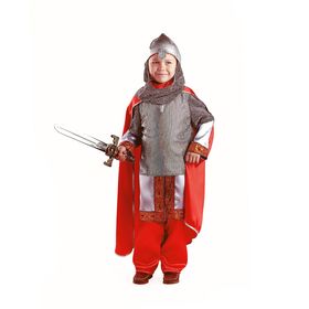Карнавальный костюм «Богатырь», текстиль, размер 34, рост 134 см