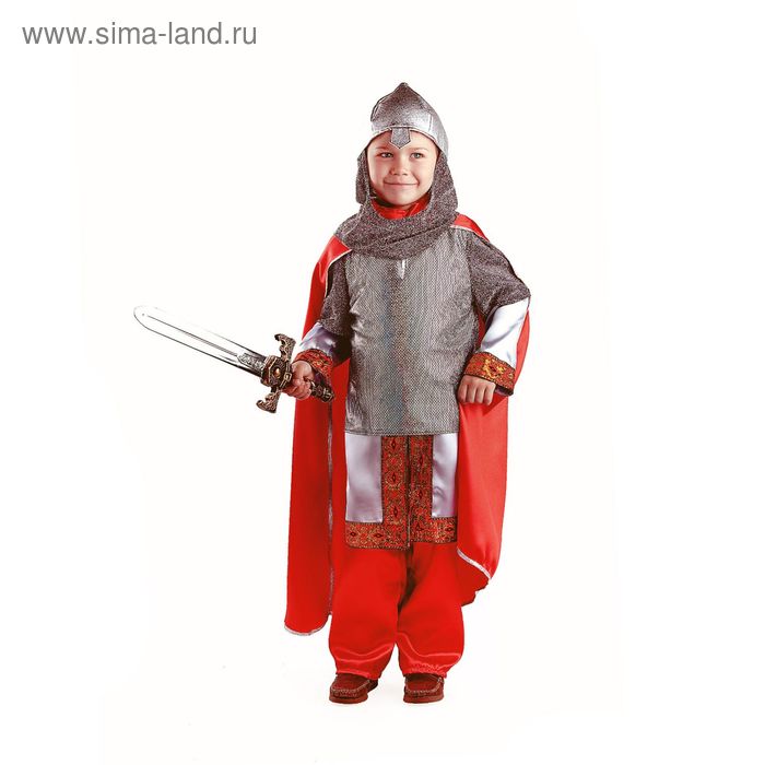 Карнавальный костюм «Богатырь», текстиль, размер 36, рост 146 см - Фото 1