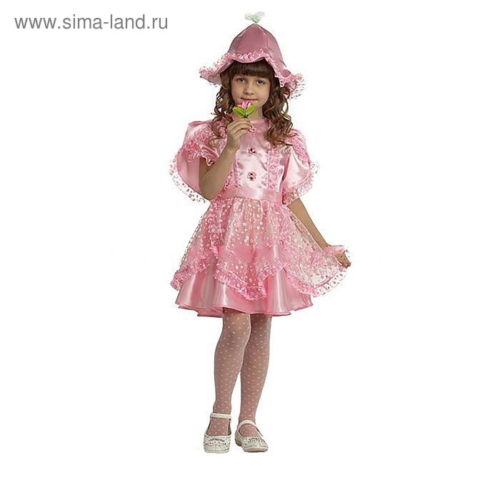 Карнавальный костюм «Дюймовочка», текстиль, размер 26, рост 110 см, цвет розовый - Фото 1