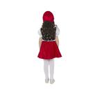 Карнавальный костюм «Красная Шапочка», текстиль, размер 40, рост 152 см - Фото 3