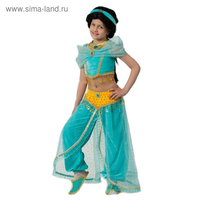 Карнавальный костюм «Жасмин», бархат, размер 36, рост 140 см - Фото 1