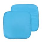 Набор подушек на стул (2 шт.), размер 34х34 ± 2 см, цвет голубой - Фото 1